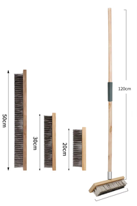 <span class=keywords><strong>Brosse</strong></span> à fil métallique à long manche <span class=keywords><strong>pour</strong></span> l'extérieur avec poignée <span class=keywords><strong>en</strong></span> <span class=keywords><strong>bois</strong></span> <span class=keywords><strong>pour</strong></span> le nettoyage du mousse et des taches sur les patios et allées - Product Image 3