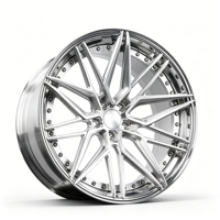 Jantes en alliage forgé JWYC à bord poli brossé pour voitures particulières 5X114.3 5X120, moyeu de rechange pour BMW Audi