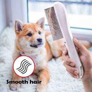 Brosse à poils d'animaux électronique, peigne <span class=keywords><strong>anti</strong></span>-<span class=keywords><strong>puces</strong></span>, rechargeable par USB, <span class=keywords><strong>pour</strong></span> chats et chiens - Product Image 4