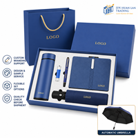 Coffret Cadeau d'Entreprise Premium avec Carnet, Gobelet, Stylo, Clé USB, Parapluie, Logo Personnalisé, Coffret Cadeau d'Affaires, Plusieurs Ensembles