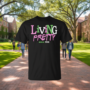 T-shirt della confraternita Living Pretty Since 1908 - Product Image 1