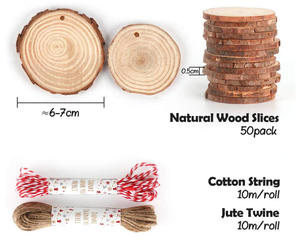 Custom Wholesale Round Natural Laser Cut Unfinished Wood Slices For <strong>Easter</strong> And Thanksgiving Christmas Wedding Ornament <strong>Decoratio</strong> - Product Image 5