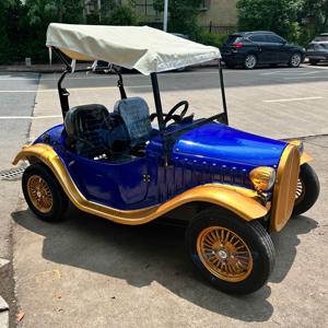 Mini Auto Eléctrico Vintage de Dos Plazas con Toldo Parasol, Ecológico, Elegante y de Alta Calidad para Niños y Adultos - Product Image 5