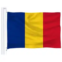 צ 'אד המדינה דגל 3x5 רגל מודפס פוליאסטר לטוס צ' אד לאומי דגל באנר עם לולאות פליז