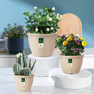 Produits <span class=keywords><strong>de</strong></span> <span class=keywords><strong>jardin</strong></span> Deepbang 100% naturels écologiques Pots <span class=keywords><strong>de</strong></span> fleurs ronds modernes en plastique biodégradable pour plantes - Product Image 3