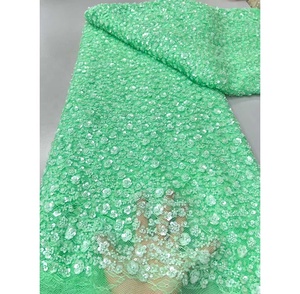 Tissu de dentelle d'<span class=keywords><strong>Afrique</strong></span> Design de <span class=keywords><strong>roman</strong></span> de luxe à bas prix Tissu de dentelle de luxe blanc Tissu de dentelle de cordon de luxe pour vêtements de mariage - Product Image 4