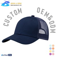 Gorra Trucker Snapback de Alta Calidad para Hombre, Diseño 2026 B&X OEM, de Algodón Liso con Paneles Bordados, Gorras de Béisbol con Logotipo Personalizado