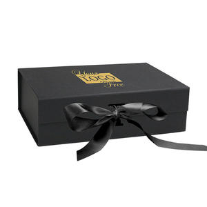 Wholesale Customized Foldable Magnetic Ribbon Bow Closure Luxury Gift Boxes Cardboard Shipping Paper <b>Box</b> for Clothing and Wigs - Product Image 3