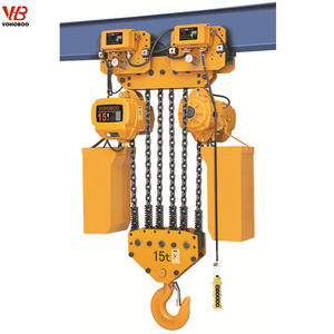 HHBB kerekan rantai listrik troli bergerak peralatan angkat baru untuk ritel Hotel pabrik derek listrik - Product Image 4