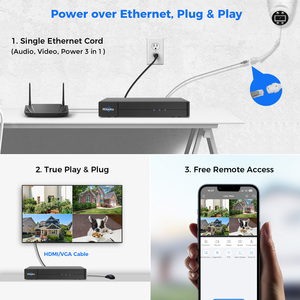 Sistema de Cámaras de Seguridad Hiseeu 4CH 5MP POE NVR, Kit de CCTV Interior, Audio Bidireccional, Detección Inteligente por IA, DVR IP con Almacenamiento de Datos PK-4YHC2 - Product Image 4