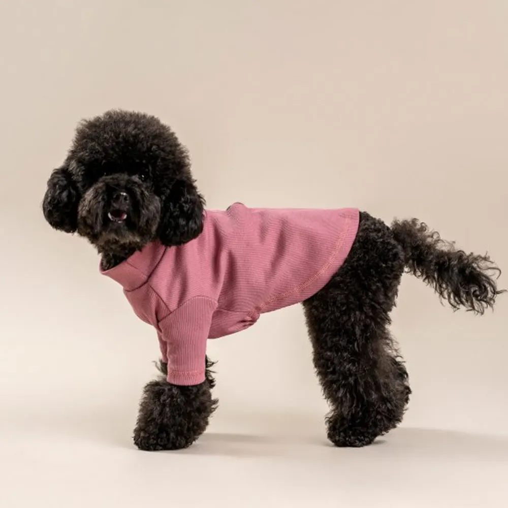 Qiqu Pet Supplies Custom New Designer maglietta in cotone organico maglione morbido Pet Dog Garment Puppy Apparel For Small Toy barboncino