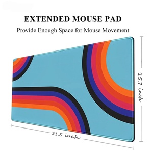Tapis de bureau personnalisé imperméable en tissu polyester, tapis de souris par sublimation, tapis de souris de jeu personnalisé, tapis de bureau, tapis de souris rond - Product Image 1