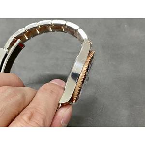 Reloj Drioshipping para hombre, reloj mecánico automático GMT, acero inoxidable, bisel de cerámica azul y rojo, cristal de zafiro, reloj para hombre de 40mm - Product Image 4