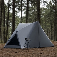 Tente de camping portable triangulaire à ouverture automatique instantanée en 1 seconde, tente de camping familiale pour la plage et le parc, protection solaire