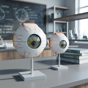 Radical Human Eye 5 Times Full Size 7 Parts Important Anatomical Features Such Muscle <b>Insertions</b> Optic Nerve Blood Vessels Fiber - Product Image 4