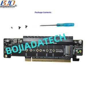 PCI-E 4.0 16X çift bağlantı noktaları NGFF <span class=keywords><strong>M</strong></span>.<span class=keywords><strong>2</strong></span> 2280 M2 NVME SSD dönüştürücü adaptör genişletme kartı MB destek PCIe X4X4 çatallanma - Product Image 6