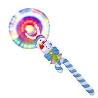 Bâton lumineux de Noël en forme de bonhomme de neige, à piles, avec LED clignotantes, idéal pour les cadeaux de Noël et les événements festifs.