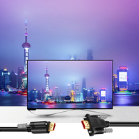 Offre Spéciale haute vitesse verrouillage câble HDMI vis panneau contrôle mâle à mâle verrouillage câble HDMI avec vis