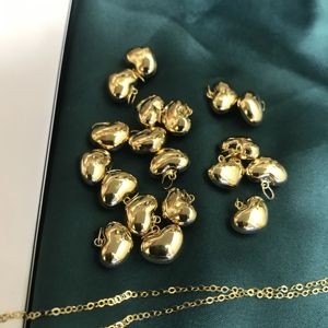 Collier pendentif en or jaune massif 18 carats Xinfly, élégant, en forme de cœur, joli bijou pour femmes et enfants, cadeau - Product Image 5