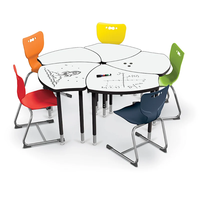 Brikley Bureau d'école phénolique personnalisé pour école Table d'étude compacte en stratifié de 12mm Dessus de table Hpl pour étudiants