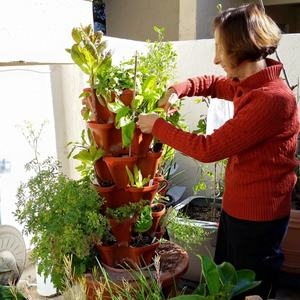 Systèmes d'agriculture verticale : Pots à fraises empilables utilisables avec des plantes à fleurs/vertes, pour culture hydroponique et en terre – CLASSIQUE (Ne prend pas en charge la culture en sol) - Product Image 5