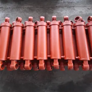 Fabricantes de cilindro hidráulico de dupla ação de aço inoxidável de 20 toneladas para caminhão basculante e carregadeira de trator de personalização