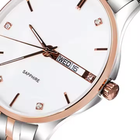 Montres à quartz à mouvement automatique en acier inoxydable 316L personnalisées en usine de logo privé à la mode populaire pour femmes et hommes
