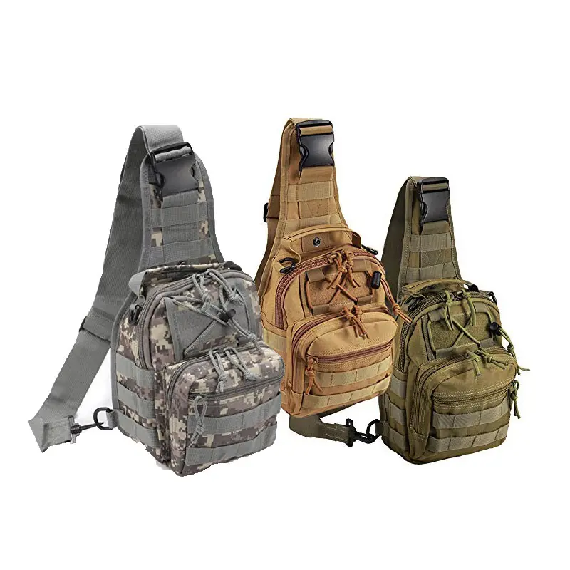 Sturdyarmor Bolsa De Pecho Crossbody Shoulder Bag 1000D Oxford Outdoor Molle Sling Daypack Tactical Chest Bag for Camping Hiking