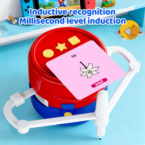<span class=keywords><strong>Robot</strong></span> de Peinture Éducatif Transfrontalier pour Enfants, Jouet Intelligent d'Apprentissage Précoce avec Fonction de Dessin, Musique et Vocalisation par Insertion de Carte - Product Image 3