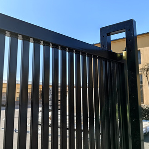 <span class=keywords><strong>Portail</strong></span> en <span class=keywords><strong>fer</strong></span> forgé noir personnalisé avec modélisation 3D, design écologique, taille personnalisable - Product Image 4