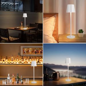 Lampe de table rechargeable sans fil à intensité variable 3 couleurs pour hôtel, chevet, salon, restaurant - Vente en gros - Product Image 6
