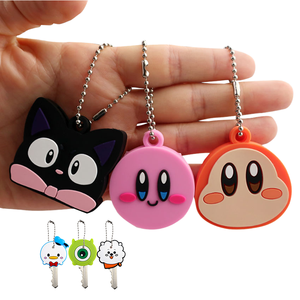 Tùy Chỉnh Phim Hoạt Hình Phong Cách <span class=keywords><strong>PVC</strong></span> Silicone Keychain Dễ Thương Bảo Vệ Bìa Chìa Khóa Trang Trí Mặt Dây Chuyền Với Mềm Giữ Chìa Khóa Trường Hợp - Product Image 1
