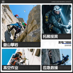 คาราไบเนอร์อลูมิเนียมอัลลอยด์ Kanle Quickhook 28Kn พร้อมตัวล็อคเพื่อความปลอดภัย อุปกรณ์ปีนเขา - Product Image 4