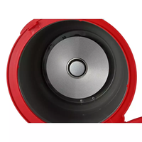 Cuisinière à riz électrique automatique 1,8 L, motif floral blanc et rouge, couvercle et base rouges, pot antiadhésif, cuisson du riz à un bouton, OEM