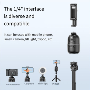 PO3 <span class=keywords><strong>mini</strong></span> trípode portátil ligero palo selfie con control remoto inalámbrico AI auto cara seguimiento selfie palo cardán - Product Image 3