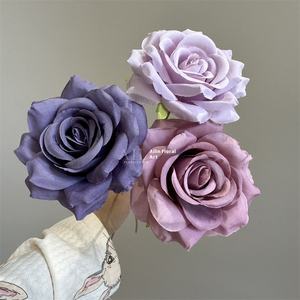 زهور اصطناعية يدوية الصنع على شكل شلال من الحرير والبلاستيك مع ماسة واحدة لتزيين الجدران في المنزل وحفلات الزفاف والتخرج وعيد الفصح طويلة الأمد - Product Image 3