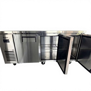 Réfrigérateur commercial sous comptoir à 3 portes DMUR18-3, 2~-8 ℃   Réfrigérateur de comptoir en acier inoxydable pour cuisines, restaurants et services de traiteur - Product Image 2