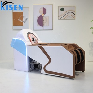 KISEN Offre Spéciale Lit de Massage Électrique pour Shampooing, Lit de Spa Capillaire, Chaise de Lavage de Cheveux avec Système de Circulation d'Eau Chaude - Product Image 1