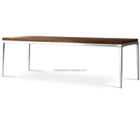 Salle à manger contemporaine américaine de luxe forme minimaliste Benoit Table à manger rectangulaire