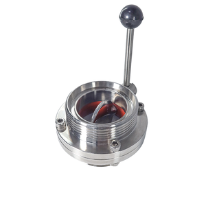 वेनसन सैनिटरी 304/316 स्टेनलेस स्टील थ्रेडेड तितली वाल्व-पुरुष थ्रेड एसएमएस प्रकार गोल थ्रेड हाइजीन वाल्व - Product Image 4