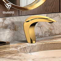 Mitigeur de Robinet de Salle de Bain Style Contemporain Or Brossé Luxe pour Lavabo