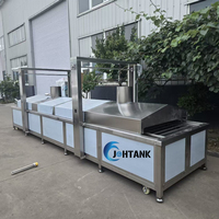 Friteuse automatique en acier inoxydable 304 pour frites, chips de banane et chips de plantain, machine à friture continue