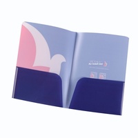 Carpeta de Negocios con Logotipo Impreso en Relieve Dorado, Carpeta con Doble Bolsillo para Documentos, Modelo A4
