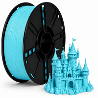 Filament PLA Mat pour Imprimante 3D, 1KG, 1.75mm, Vert Turquoise, Surface Lisse, Sans Colmatage, Tige en Plastique pour Impression 3D