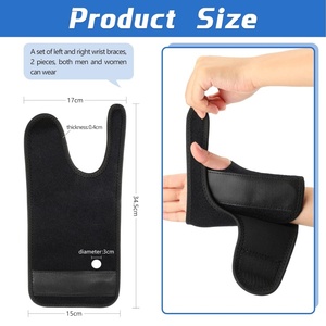 <span class=keywords><strong>Muñequera</strong></span> Deportiva Diaria <span class=keywords><strong>Nocturna</strong></span> con Soporte para el Sueño, Férula de Compresión, Correas Ajustables, Alivio del Dolor, Tendinitis, Fitness - Product Image 2