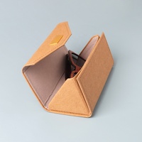 Étui en papier kraft pour lunettes de soleil personnalisées, fabriquées à la main, en gros, recyclées
