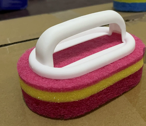 Wholesale Cleaning Brush With Handle <b>Sponge</b> Wiping Kitchen Pot Washing Toilet Ceramic Tool - Product Image 3