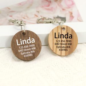 Tùy Chỉnh Pet Trang Trí Nội Thất Laser-Cut Euclide Phong Cách Puppy ID Cổ Áo Trống Mèo Chữ Ký Mặt Dây Chuyền Xương Hoàn Thành Hình Dạng Con Chó Bằng Gỗ Tag - Product Image 5