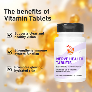 Comprimés en gros pour la santé des nerfs, emballage en vrac, OEM, Vitamines B1, B6, B12, Acide Alpha-Lipoïque, Complément de soutien cérébral et nerveux en comprimés - Product Image 2