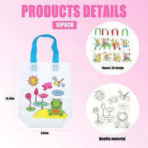 Wholesale Diy Coloring Eco Reusable Non Woven Gift Bag Fabric Manufacturer Small <b>Laminated</b> Non-Woven Tote Shopping Bag - Product Image 2